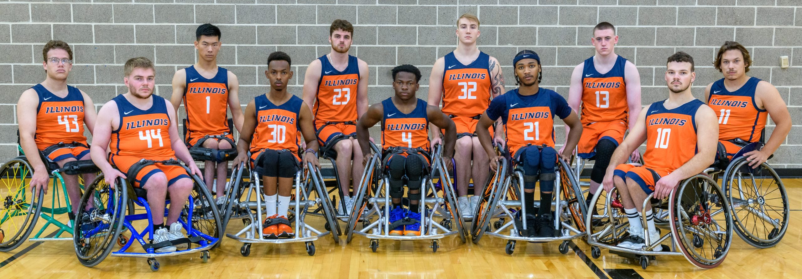 2023-24 Illinois Fighting Illini Men’s Wheelchair Basketball Team Photo